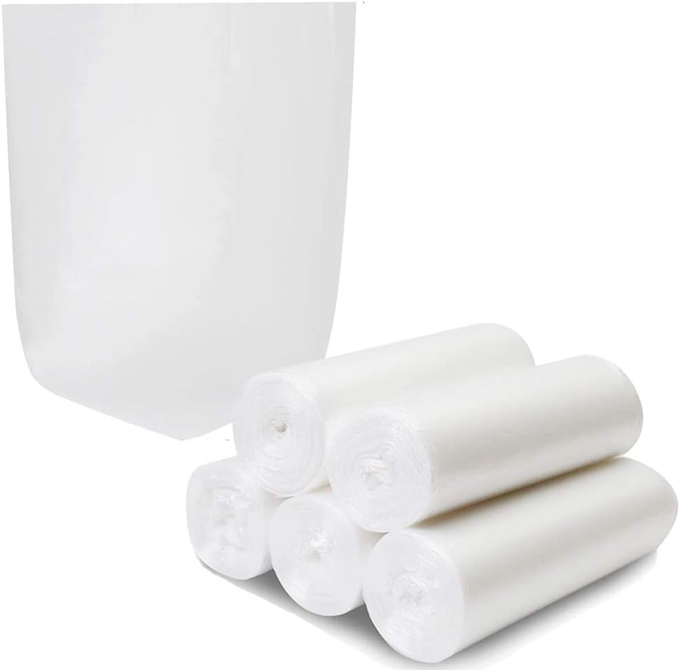 Bolsas de basura pequeñas de 4 galones, bolsas de basura para cestas de basura para baño, cocina, oficina, hogar, dormitorio, automóvil, color