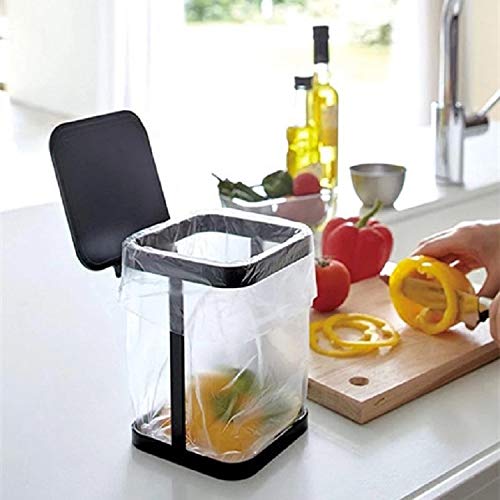 Mukkuri Soporte para bolsas de basura para encimera para cocina casera (rosa)