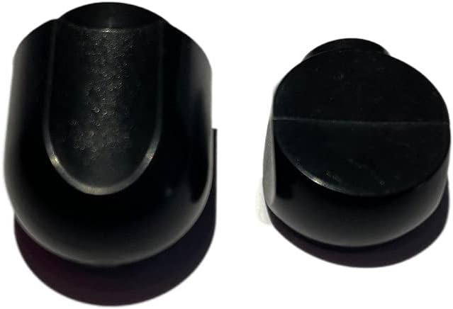 Juego de 2 piezas de repuesto para batidora de pie, pomo de control de velocidad de plástico negro y perilla de bloqueo para ayuda de cocina