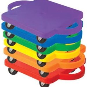 The Zone – Juego de 6 tablas de scooter resistentes, base de 16 x 16 pulgadas de ancho, multicolor con ruedas de goma duraderas que no dañan con The Zone – Juego de 6 tablas de scooter resistentes, base de 16 x 16 pulgadas de ancho, multicolor con ruedas de goma duraderas que no dañan con