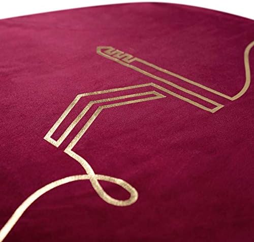 TAKVA Tapete de oración prémium  Colección Kaaba (ComfitPlus, Kaaba Maroon) Alfombra acolchada de espuma viscoelástica para oración, musulmana,