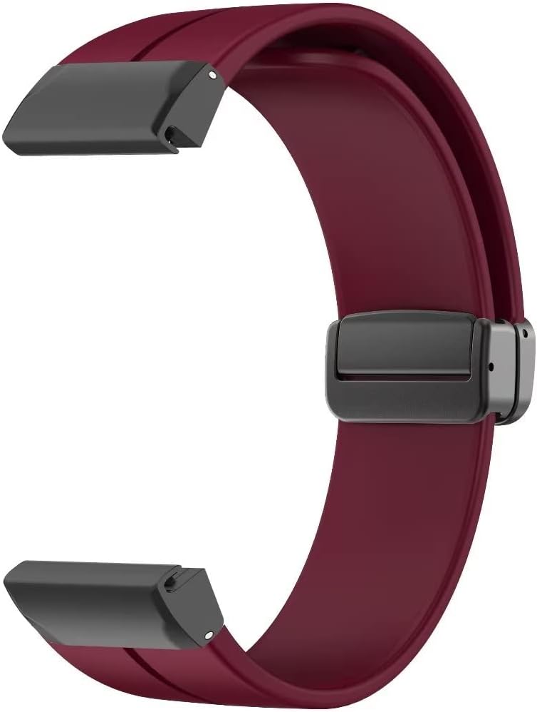 Correa deportiva Conm para Garmin Fenix 7x76x Gps65x5, correa magnética de repuesto de silicona de 0.866in y 1.024in