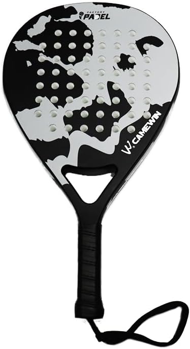 Raqueta de tenis de playa de fibra de carbono con núcleo de espuma viscoelástica EVA, muñequeras, correas, pelotas de tenis