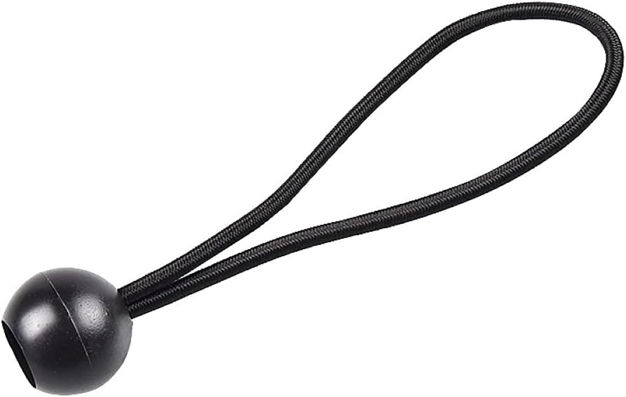 GOODSH 50 cuerdas elásticas de bola de 6 pulgadas, cuerda elástica resistente con lazos de bola para toldo, lona, camping, carpa de carga, color