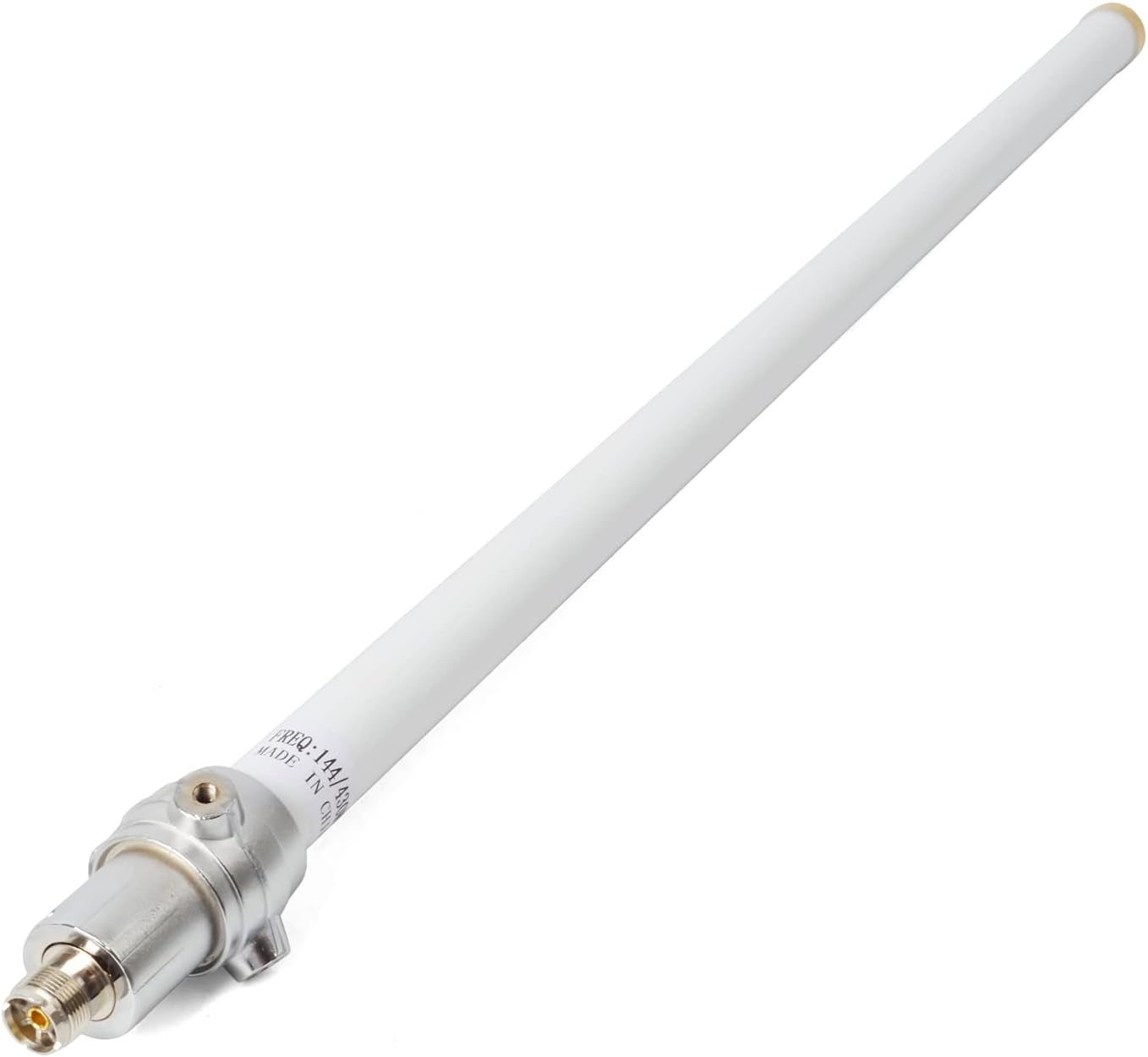 UAYESOK Antena base GMRS de fibra de vidrio (462-467 MHZ), 7.2dBi de alta ganancia UHF GMRS repetidor antena amplificador de señal para BTECH