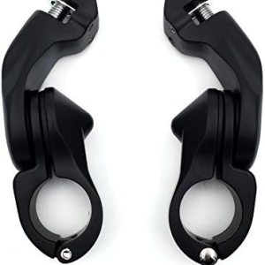 SMT-Kit de montaje de clavija de pie ajustable en ángulo corto de 2.5 pulgadas, compatible con protector de motor de 1.25 pulgadas (Road KingStreet SMT-Kit de montaje de clavija de pie ajustable en ángulo corto de 2.5 pulgadas, compatible con protector de motor de 1.25 pulgadas (Road KingStreet