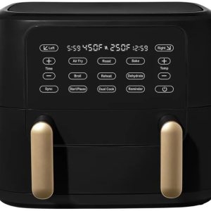 Freidora de aire con pantalla táctil, freidora de aire digital con pantalla activada por tacto, utensilios de cocina de Drew Barrymore (9 cuartos de Freidora de aire con pantalla táctil, freidora de aire digital con pantalla activada por tacto, utensilios de cocina de Drew Barrymore (9 cuartos de