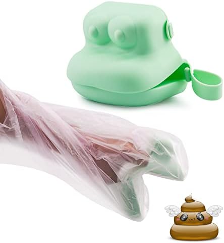 YeulYuuri Cuchara de silicona para excrementos de perro, ligera y pequeña, fácil de limpiar, portátil, cuchara para excrementos de perro, cuchara