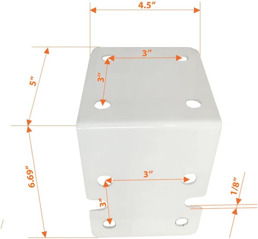 Aquaboon Soporte de filtro de agua para toda la casa – Soporte de montaje de filtro de agua con revestimiento blanco para carcasa de filtro de 10 y