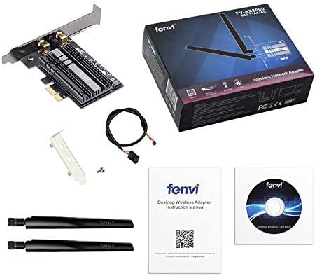 AX200 WiFi 6 PCIe Card BT5.2 Dual Band AX3000 802.11ax Adaptador de red inalámbrico de escritorio Soporte Windows 1110 para enrutador WiFi 6