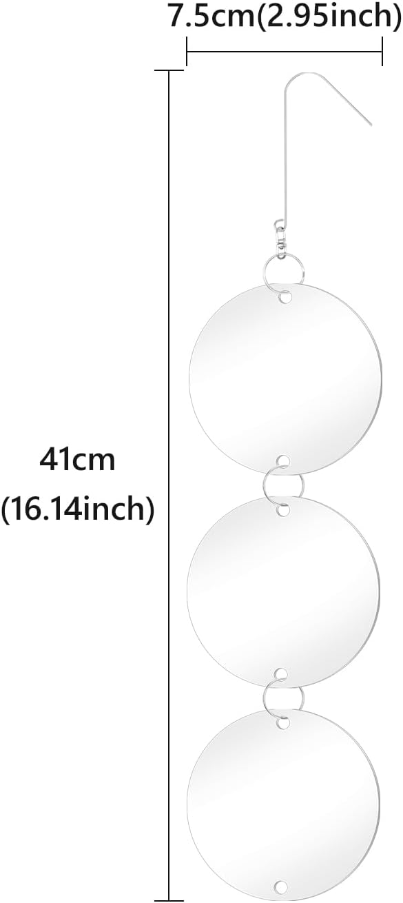 Discos de miedo de aves altamente reflectantes reflectores de aves de doble cara D1-2306-QNFGYP