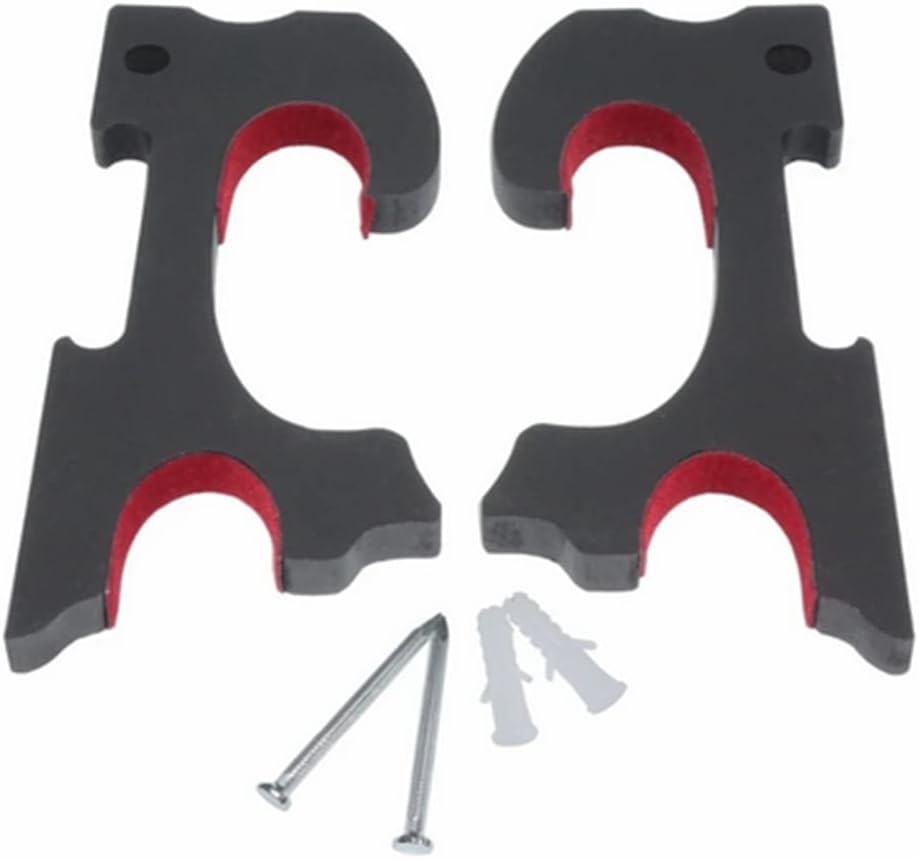 WANLIAN 2set de gancho de espada montaje en pared Samurai espada suspensión soporte de exhibición ajustable para Katana 2 capas terciopelo acolchado