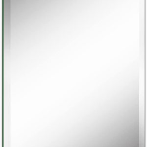 Umzodo Espejo de pared rectangular sin marco de 24 x 36 pulgadas con borde biselado de 1 pulgada para tocador de baño Umzodo Espejo de pared rectangular sin marco de 24 x 36 pulgadas con borde biselado de 1 pulgada para tocador de baño