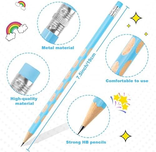Ainiv Lápices #2 HB, lápices número 2 con borrador, 30 lápices de grafito, lápices de madera, 30 lápices de regalo para niños, adultos, escuela,
