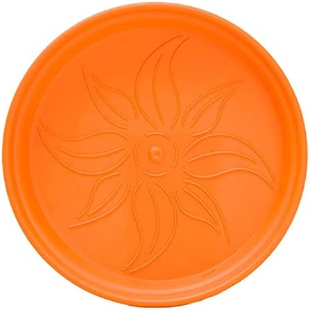 Mintra Home – Paquete de 4 macetas de jardín (color naranja, 13 cm5 pulgadas de diámetro)