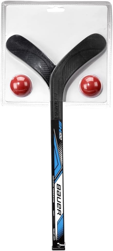 Bauer – Juego de mini palos de hockey de plástico