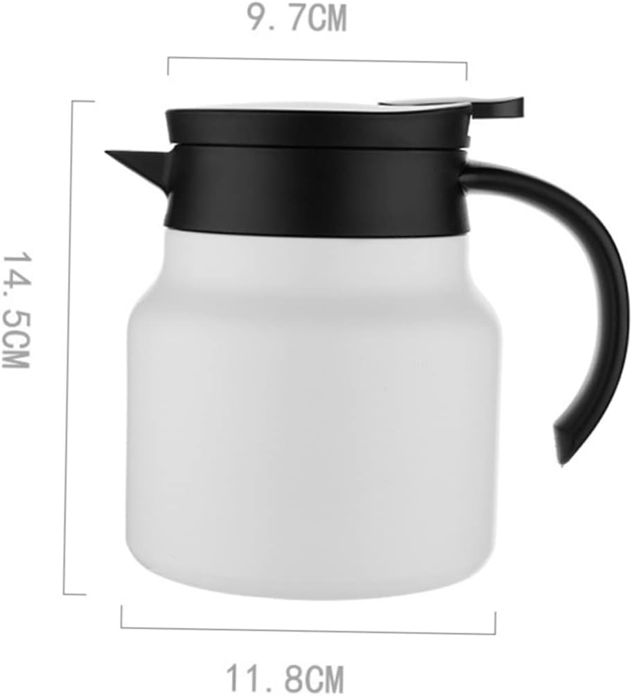 GOOHOCHY Olla de acero inoxidable Jarra de café al vacío Máquina de café turca Dispensador de café turco Cafetera eléctrica Hervidor de agua Oficina