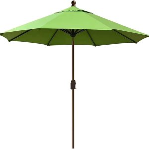 EliteShade Sombrilla de patio de 9 pies para mesa y exteriores, uso comercial, no se va a decolorar durante 10 años, con ventilación, color verde EliteShade Sombrilla de patio de 9 pies para mesa y exteriores, uso comercial, no se va a decolorar durante 10 años, con ventilación, color verde