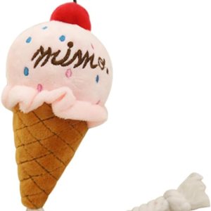 ULTECHNOVO Juguete de helado para perro, bonito juguete de felpa para perro, juguete suave con sonido de helado, juguete masticable para mascotas y ULTECHNOVO Juguete de helado para perro, bonito juguete de felpa para perro, juguete suave con sonido de helado, juguete masticable para mascotas y
