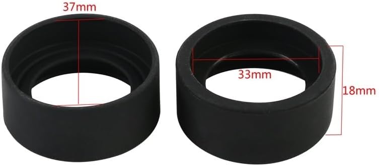 Accesorios de microscopio digital de mano, 4 unidadesjuego de protectores de goma para oculares de 1.339 in de diámetro para prismáticos