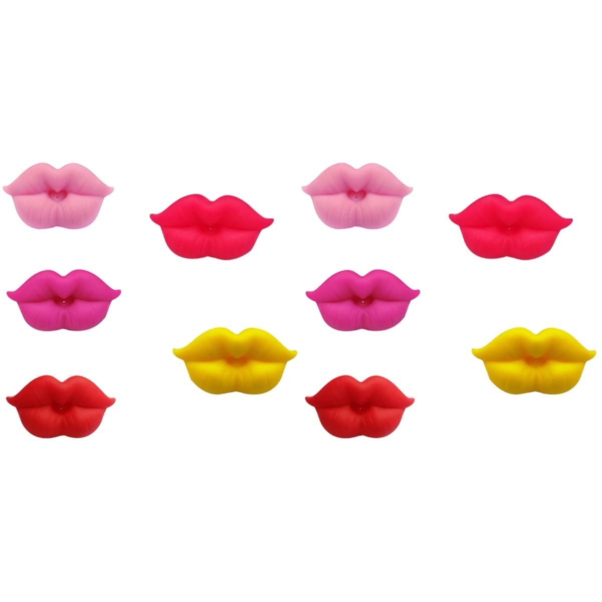 Toddmomy Chupete de labios para bebé, chupete de labios divertido, chupete en forma de labios, 10 uds