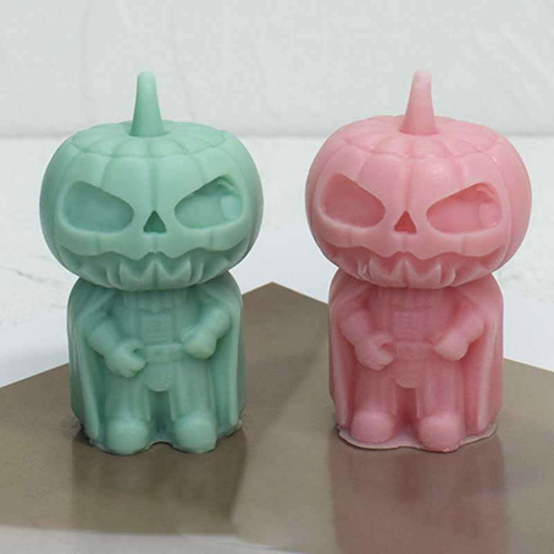 Moldes de silicona con forma de calabaza para hacer velas, resina, velas de aromaterapia, jabón de cera hecho a mano, decoración del hogar,
