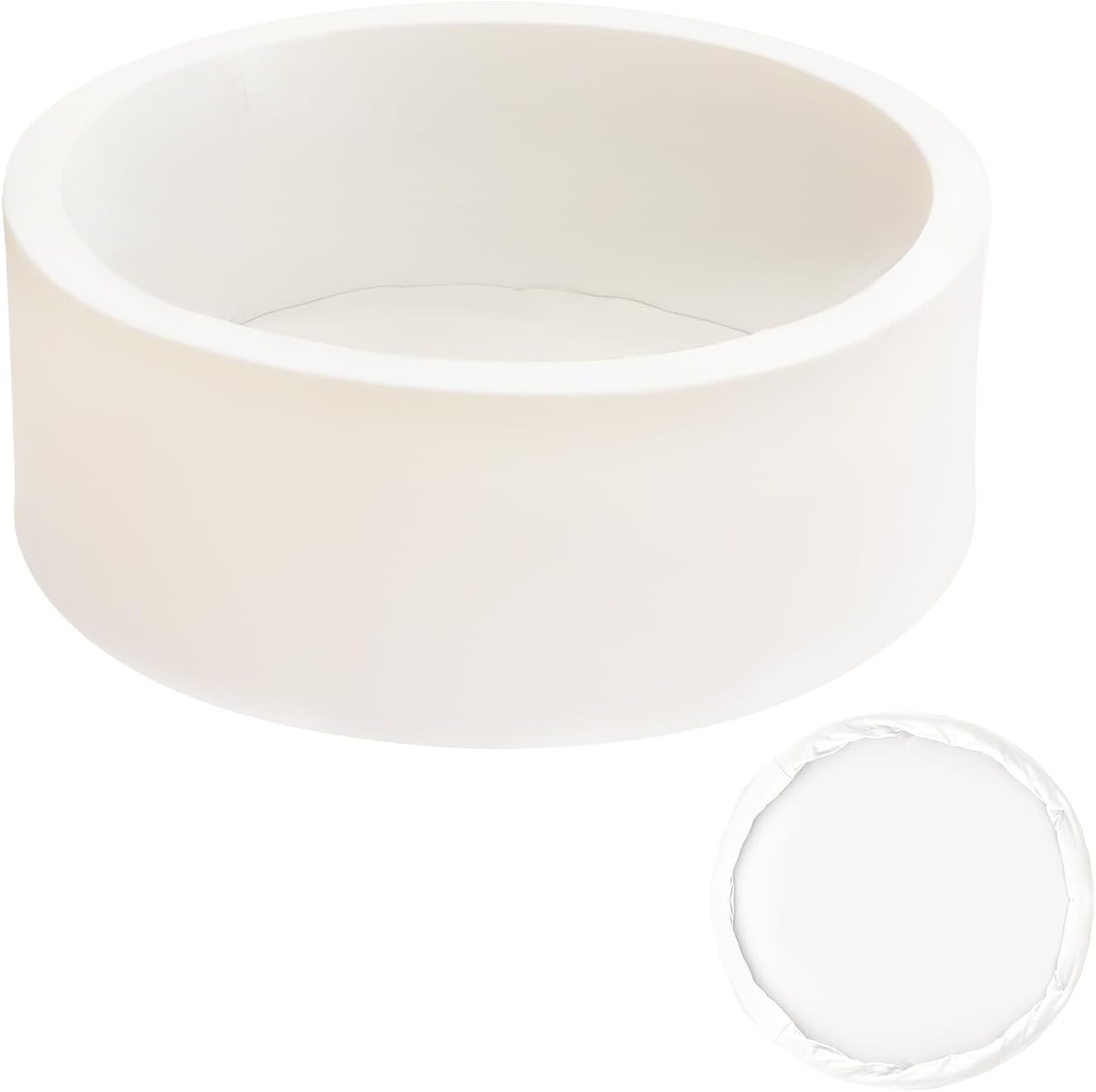 HARBOLLE Cubierta suave para pozo de pelotas para interior y exterior, solo regalo ideal para niños pequeños, color blanco
