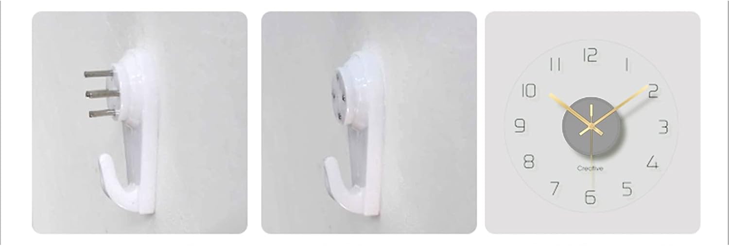 Reloj de pared de cristal transparente de 12 pulgadas, sin tictac, funciona con pilas, movimiento ultra silencioso, de cuarzo, para oficina, aula,