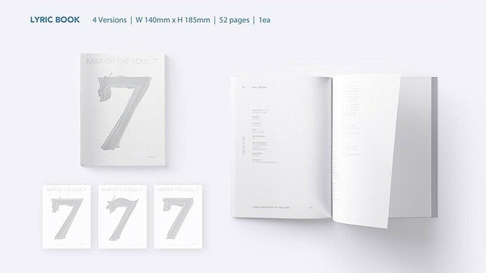 “NA” BTS MAP OF THE ALMA 7 Álbumes al azar Ver. CD+36p Photobook+20p Mini libro+52p Lyric Book+Photocard+Postal+Pegatina+Papel para colorear+Tarjeta