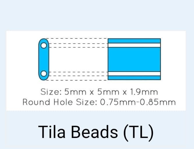 Miyuki Tila Beads – Topacio azul transparente – TL0148