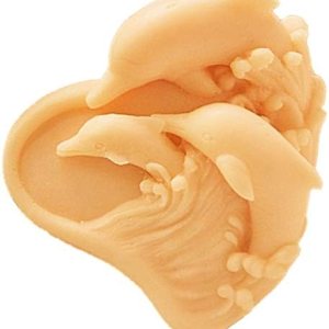 YSCEN – Moldes de jabón de silicona, diseño de delfines, diseño de corazón y delfines, moldes de jabón hechos a mano con temática marina YSCEN – Moldes de jabón de silicona, diseño de delfines, diseño de corazón y delfines, moldes de jabón hechos a mano con temática marina