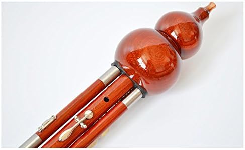 OrientalMusicSanctuary Palisandro camboyano de rango extendido Hulusi – Flauta de calabaza curcubit china (Alto G)