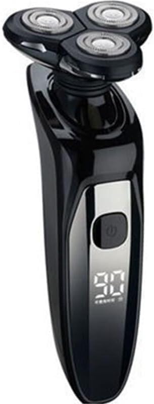 Afeitadoras eléctricas para hombres, pantalla LCD, impermeable, afeitadora eléctrica para hombres, barba seca y húmeda, afeitadora facial recargable