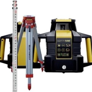 NWI NRL900HT-GK con haz verde, APP, pendiente automática, plomada hacia arriba y hacia abajo, LCD, Bluetooth, trípode y varilla de grado (HT NWI NRL900HT-GK con haz verde, APP, pendiente automática, plomada hacia arriba y hacia abajo, LCD, Bluetooth, trípode y varilla de grado (HT