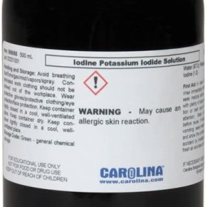 Solución de yoduro de yodo-potasio, grado de laboratorio, 16.9 fl oz Solución de yoduro de yodo-potasio, grado de laboratorio, 16.9 fl oz