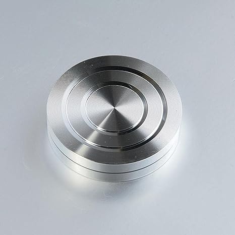 Rueda de cerámica de arcilla de metal de 1.181 in para lanzar recorte Spinner Trim Estabilizador Rueda de disco giratorio de metal Mini rueda de