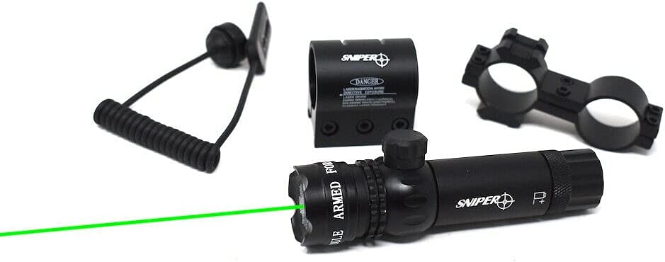 GL09G – Rifle de caza láser verde vista punto alcance ballesta vista láser ajustable con soportes