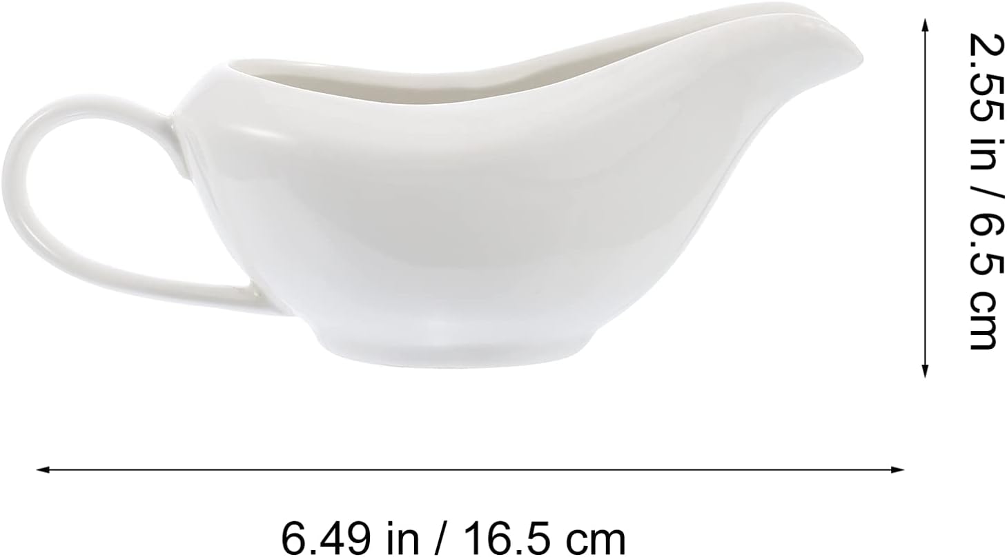 Cabilock Salsa de porcelana para salsa, barco, salsa de cerámica, platos de azúcar de crema blanca, tazones de salsa para aderezos de ensalada,