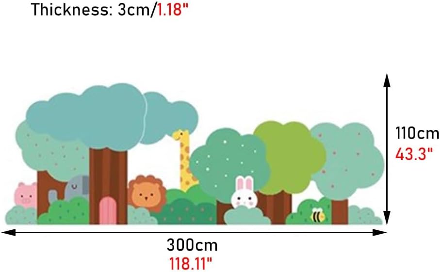 Paneles de pared 3D 3D de dibujos animados, autoadhesivos anticolisión para niños, papel tapiz decorativo para pared, para el hogar, escuela, jardín