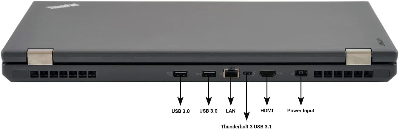 Lenovo ThinkPad P50 Workstation Laptop – Windows 10 Pro – Intel Xeon E3-1505M, 16 GB de RAM, 512 GB SSD 15.6 FHD IPS (1920 x 1080), NVIDIA Quadro