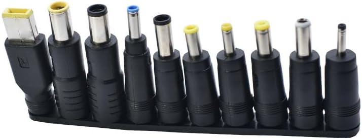 Beeiee Kit de adaptador de corriente para portátil DC de 0.217 in x 0.083 in, 10 unidades para computadora portátil fuente de alimentación macho