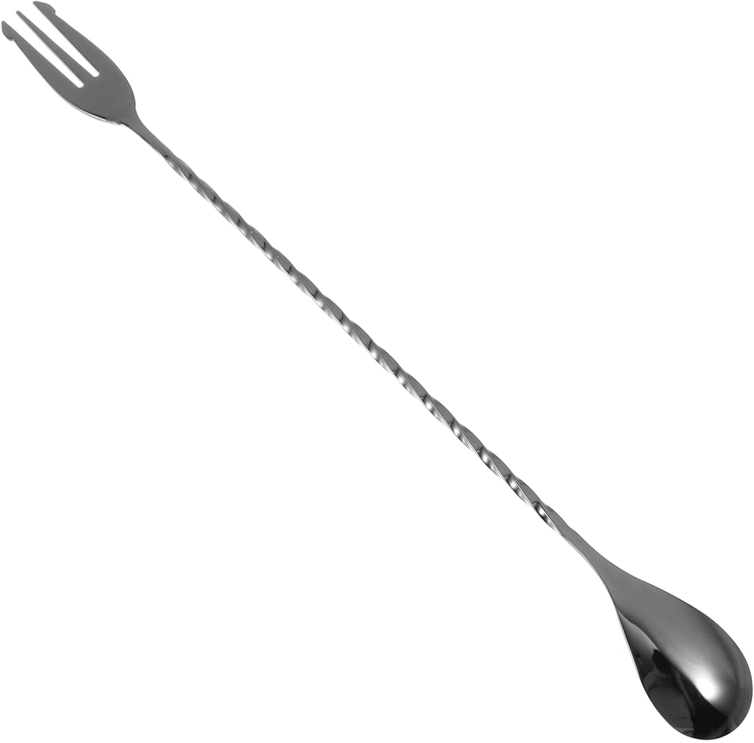 4pcs Mixing Spoon Ice Cream Spoon Metal Spoon Bar Cocktail Spoon Bar Mixing Stick Beverage Stirrers Handle Mixing Cocktail Shaker Spoon Bar Spoon