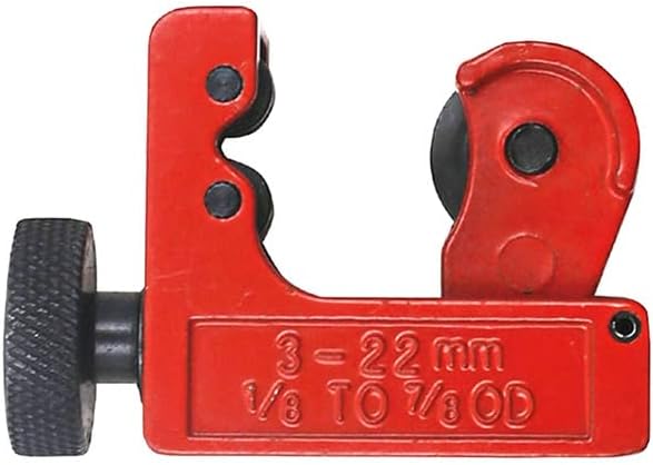 YXQ Mini cortador de flechas de 0.118-0.866 in (18″ – 78″) cortador de tubos ajustable para tubos de cobretubos de acero inoxidable, rojo