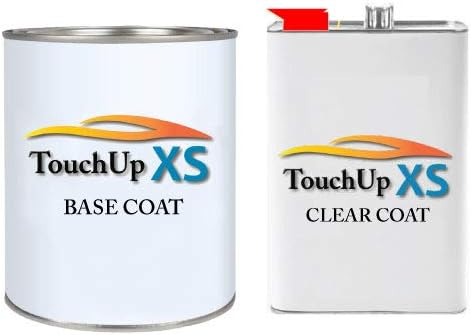 TouchupXS-Perfect Match For Nissan EBL Freezer Burn Metallic Half Pint Basecoat and 1K Quart Clearcoat Kit