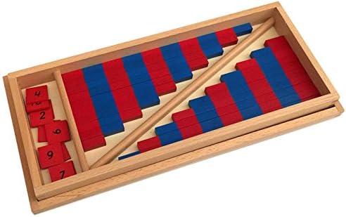 Elite Montessori Varillas numéricas pequeñas con azulejos numéricos Elite Montessori Varillas numéricas pequeñas con azulejos numéricos