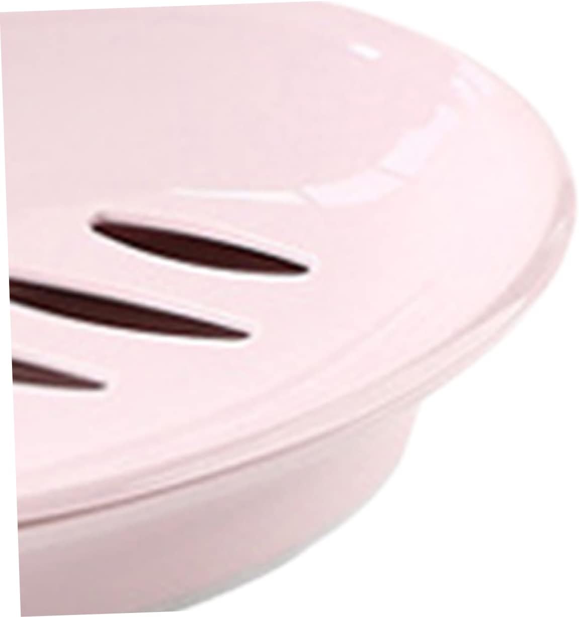 Zerodeko Caja de viaje de jabón redondo Jabonera redonda Jabonera en forma de corazón Jabonera Escurridor Titular Caja de jabón Jabonera Jabonera