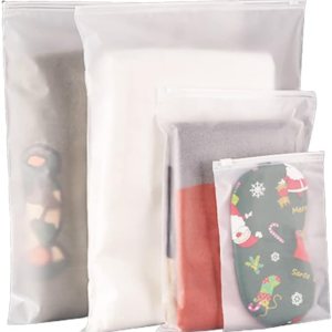 30 bolsas de plástico esmeriladas con cremallera deslizante, bolsas grandes con cierre hermético para guardar equipaje, ropa, zapatos, bolsas de 30 bolsas de plástico esmeriladas con cremallera deslizante, bolsas grandes con cierre hermético para guardar equipaje, ropa, zapatos, bolsas de