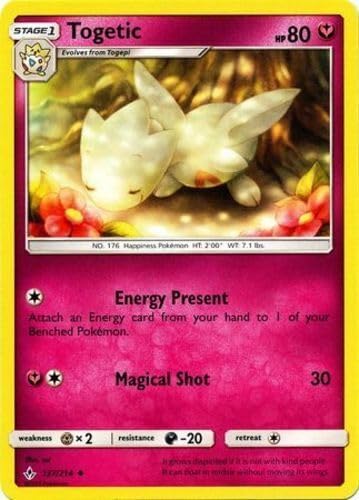 Pokemon – Togetic 137214 – Vínculo ininterrumpido – Hada – Raro – Tarjeta individual