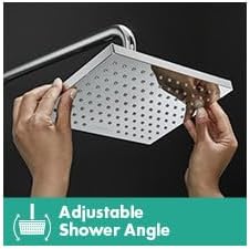 hansgrohe Vernis Blend 04959820 – Juego de ducha de 1.75 GPM, 1 pulverizador, acabado de ducha completo en níquel cepillado, 04959820