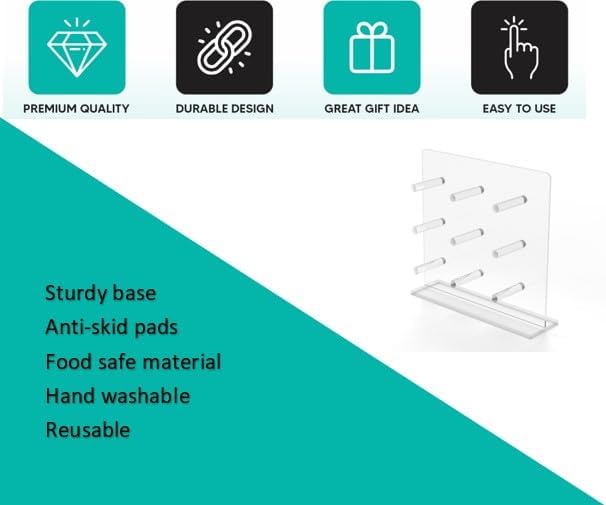 Sikfits Donut Wall – Acrylic Donut Wall For 36 Donuts – Donut Holder With Sturdy Improved Base – Donut Display That Won’t trip – Most Durable Donut